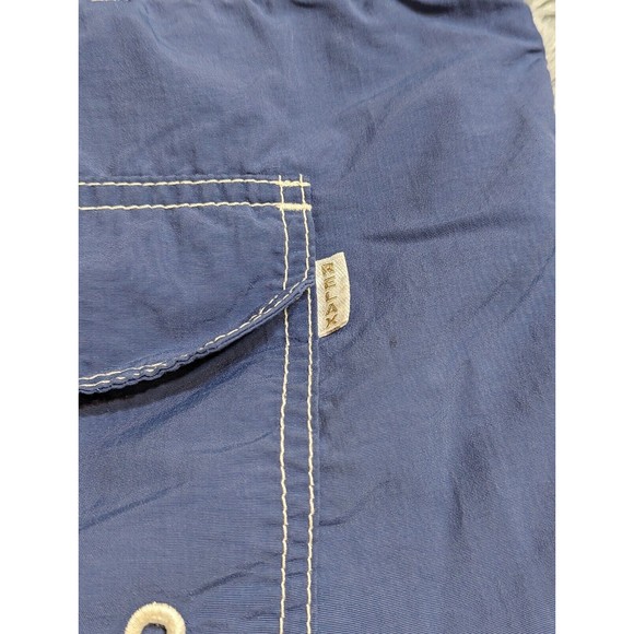 Tommy Bahama Bathing Suit Mens Size Large Swim Trunks Blue Lined Swimsuit Pocket - Picture 10 of 13